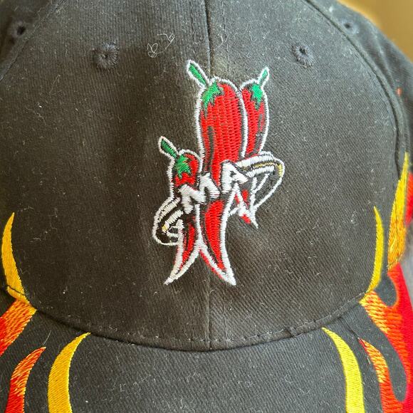 Embroidered Flames and Mad Anthony Logo on Black Hat - Picture 2 of 8